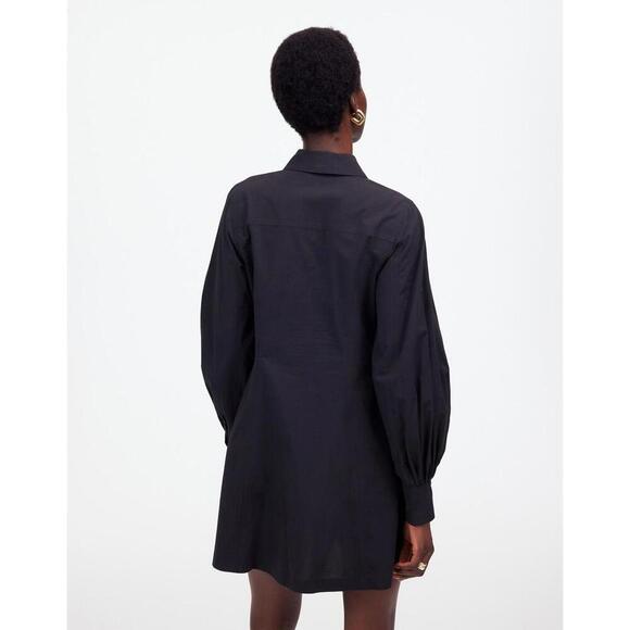 NWT Madewell Seamed Long-Sleeve Mini Shirtdress in Poplin - MSRP $138 - Size 6 - Picture 2 of 4